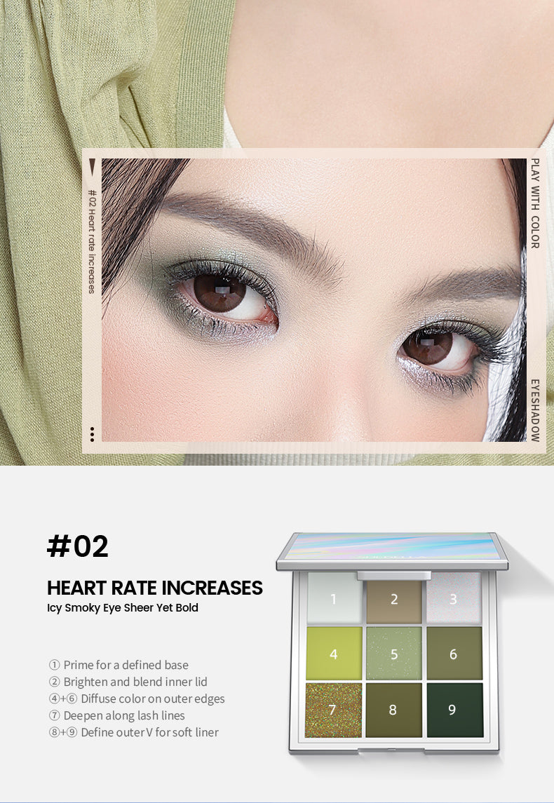 SheDella Official Store | COD Matte Eyeshadow Palette – Long-Wear Best Seller – 9 Shades – Smudge-Proof, Net Wt. 9g