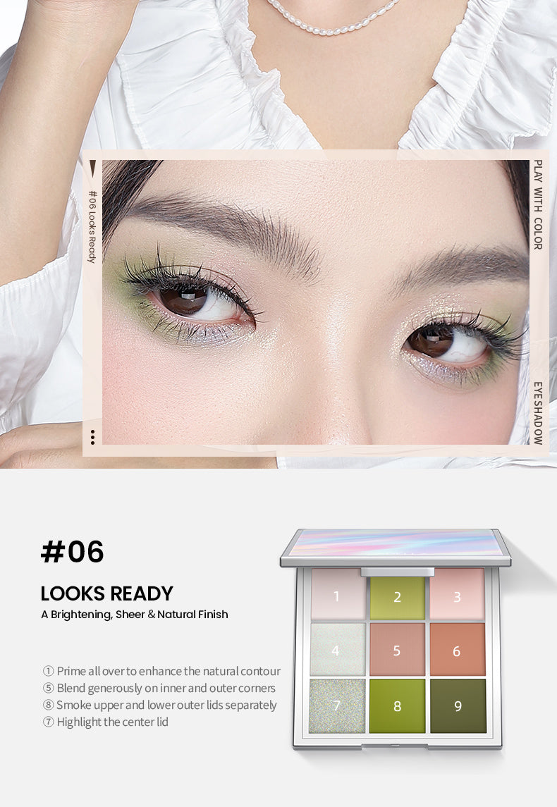 SheDella Official Store | COD Matte Eyeshadow Palette – Long-Wear Best Seller – 9 Shades – Smudge-Proof, Net Wt. 9g